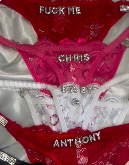 Custom Name G String Underwear